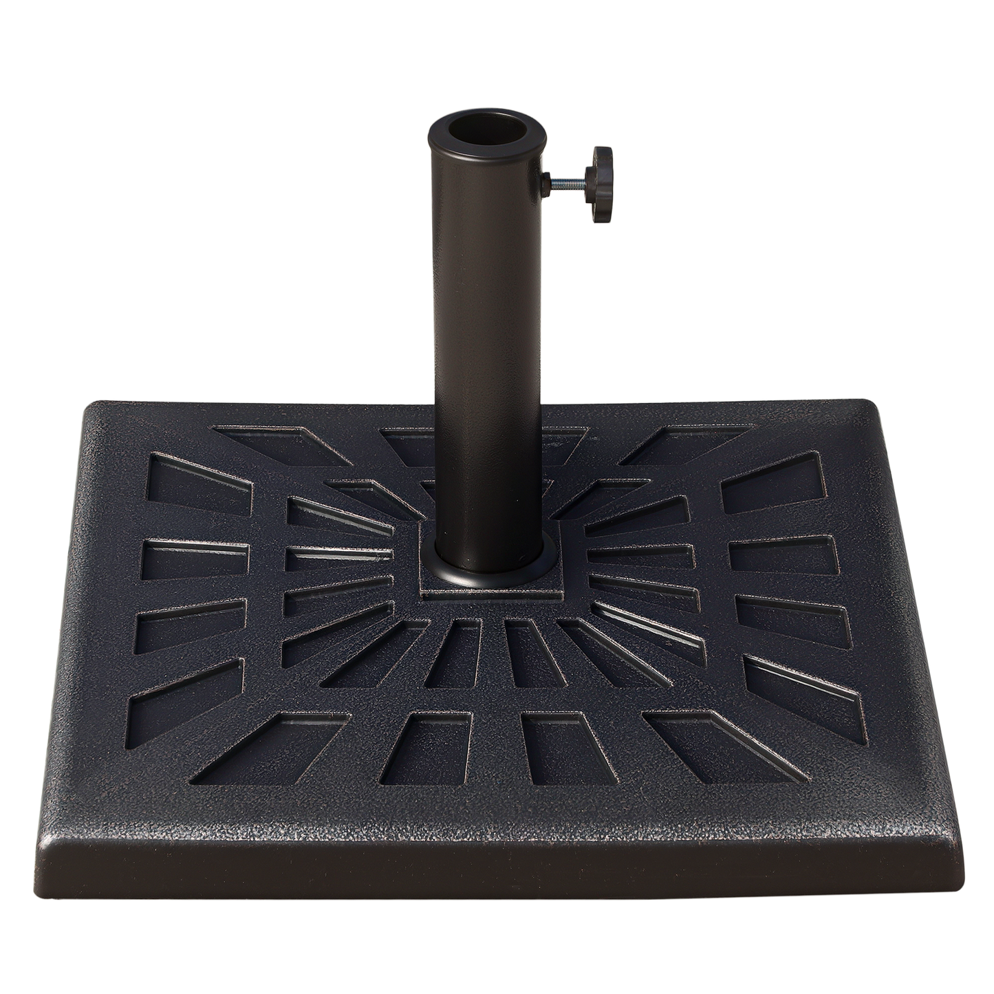 Outsunny Base De Sombrilla Peso 15 Kg Soporte Para Parasol De Resina Para Mástiles De Ø3_0