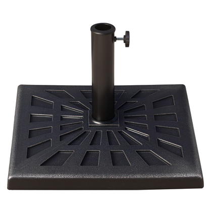 Outsunny Base De Sombrilla Peso 15 Kg Soporte Para Parasol De Resina Para Mástiles De Ø3_0
