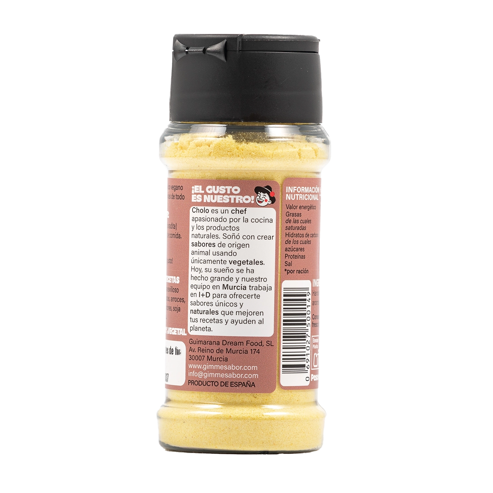 Sazonador Vegetal Sabor A Queso Parmesano 55g | Sin Gluten, Sin Alérgenos | Gimme Sabor_2