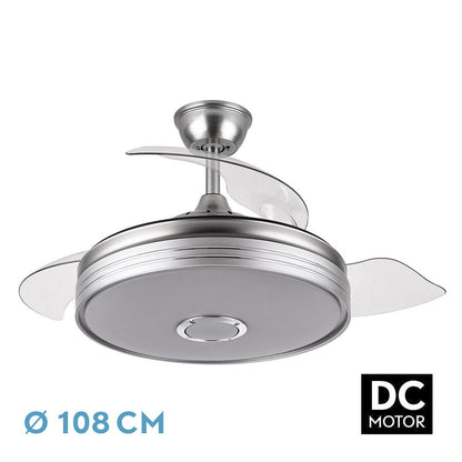 Ventilador Dc Matanuska 72w 6120lm Niq Bluethooth 32/47x55/108d.3 Aspas Desp.6 Vel.3 Color._0