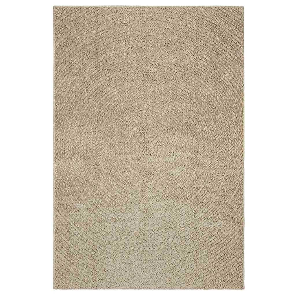 Vidaxl Alfombra Zizur Aspecto Yute Interior/exterior Beige 140x200 Cm_0