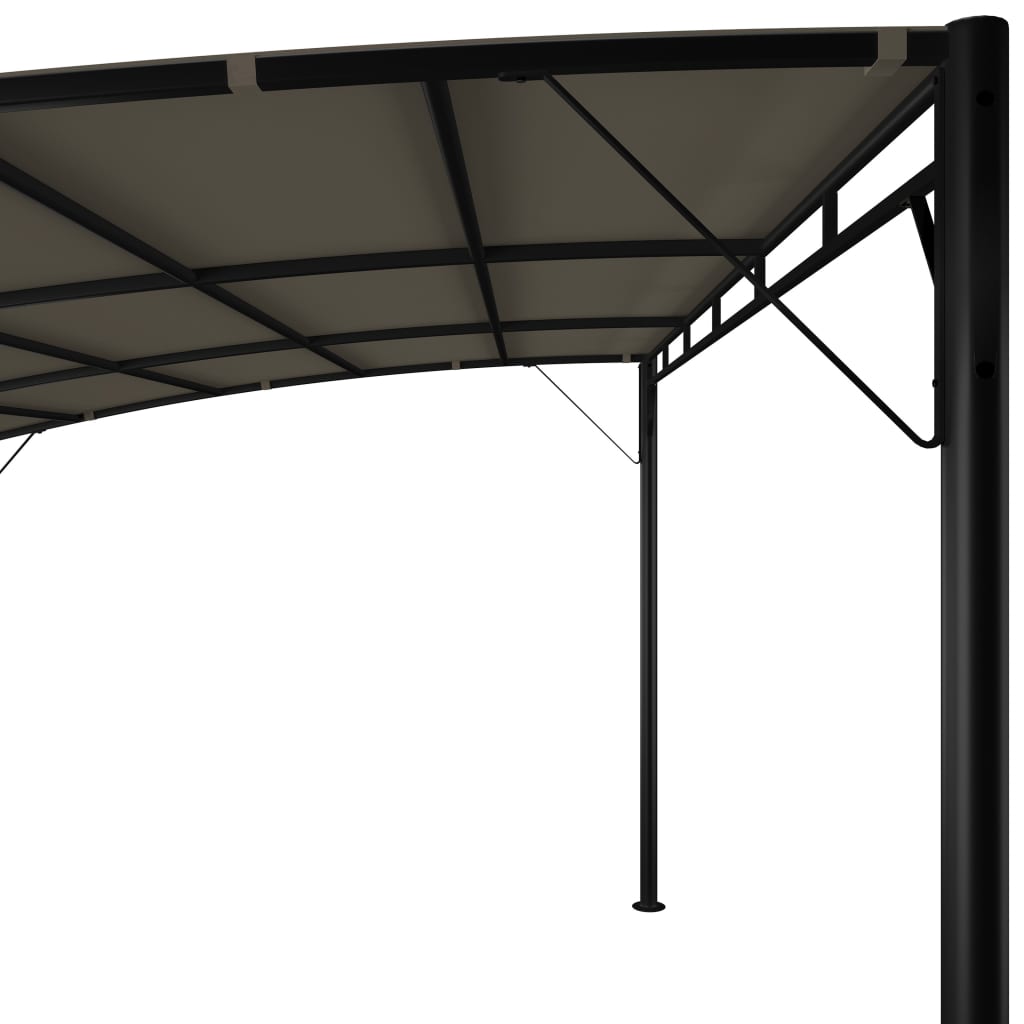 Toldo Parasol De Jardín Gris Taupe 4x3x2,55 M_4