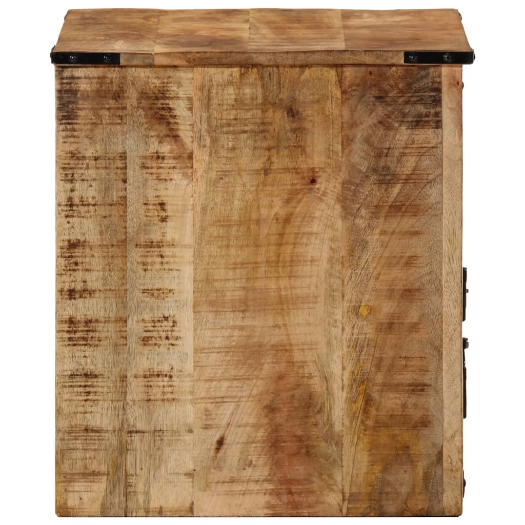 Mesita De Noche Madera Maciza De Mango 40x40x45 Cm_2