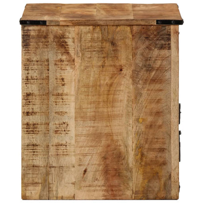 Mesita De Noche Madera Maciza De Mango 40x40x45 Cm_2