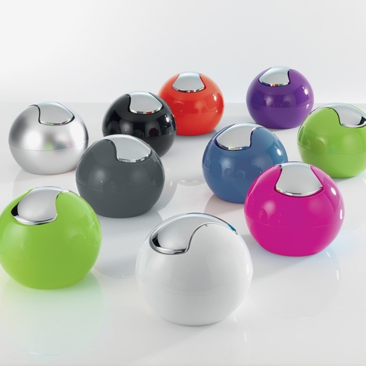 Papelera Spirella bowl 1 Litro De Poliestireno En Color Azul 16 X 14 Cm_3