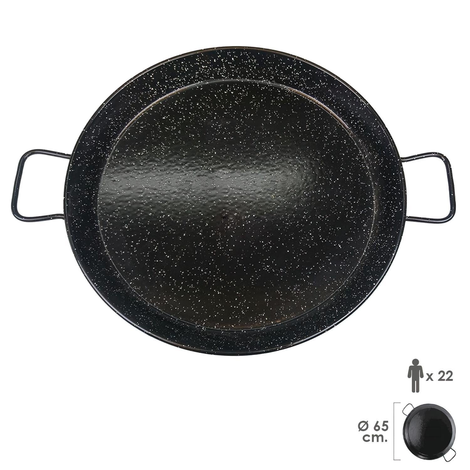 Paellera Valenciana Esmaltada 22personas/ 65 cm_3