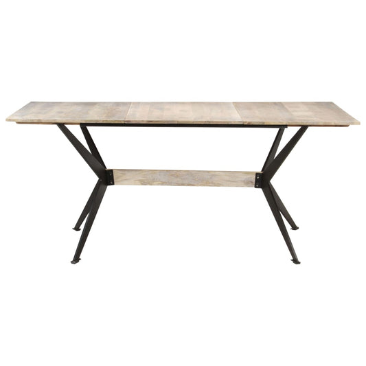 Mesa De Comedor De Madera Maciza De Mango 180x90x76 Cm_0