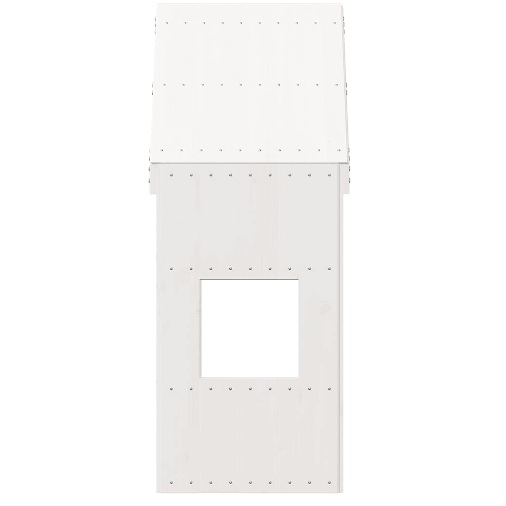 Techo De Cama Infantil Madera Maciza Pino Blanco 55x99x139,5 Cm_3
