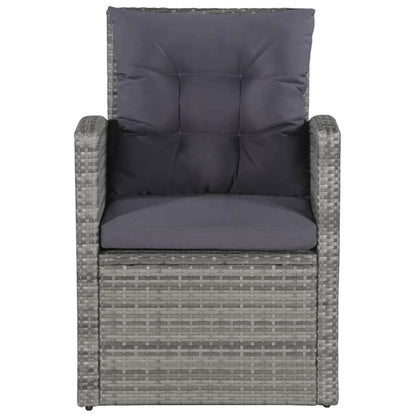 Vidaxl Set De Muebles De Jardín 6 Pzas Y Cojines Ratán Sintético Gris_4