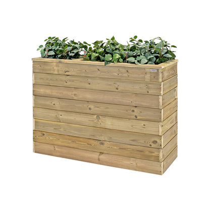 Jardinera De Madera Con Autorriego 110x40x80 Cm Nidum Basic Hortalia_0