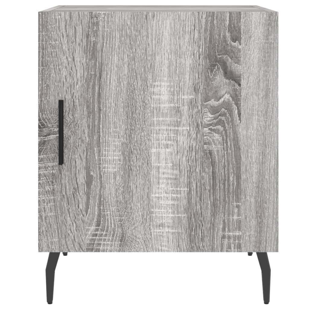 Mesita De Noche Madera De Ingeniería Gris Sonoma 40x40x50 Cm_4