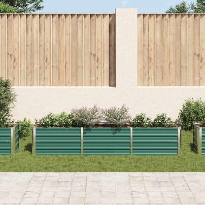 Arriate De Jardín De Acero Galvanizado Verde 240x40x45 Cm_2