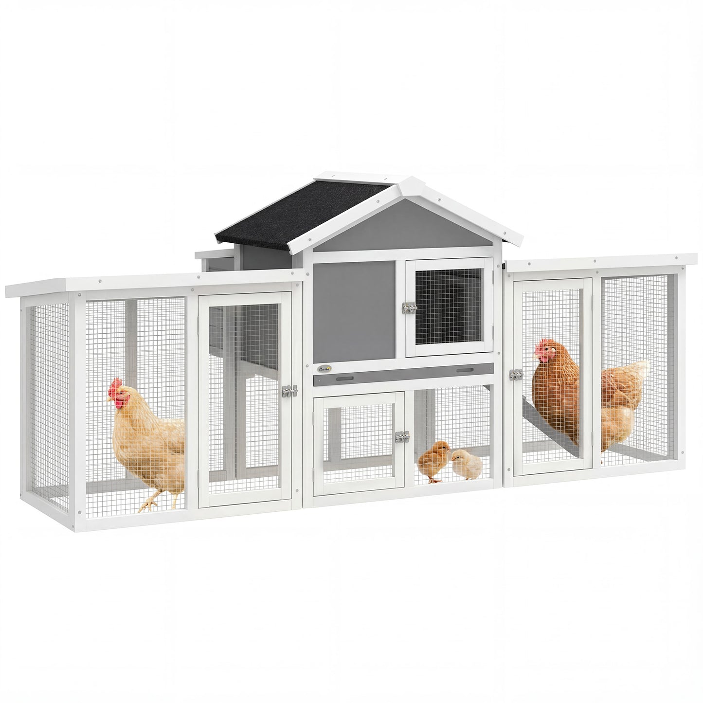 Pawhut Gallinero Para Exterior Grande De Madera_0