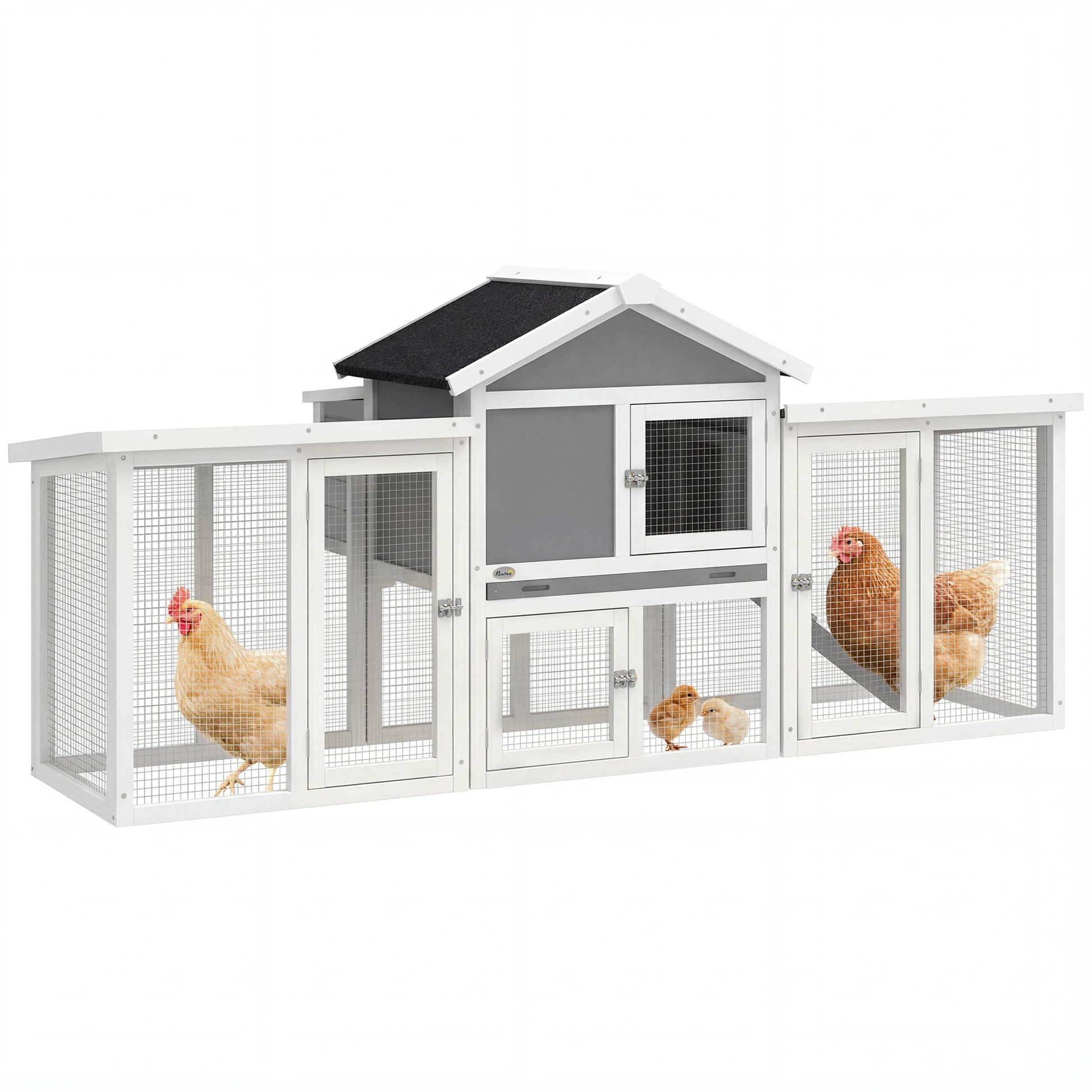 Pawhut Gallinero Para Exterior Grande De Madera_0