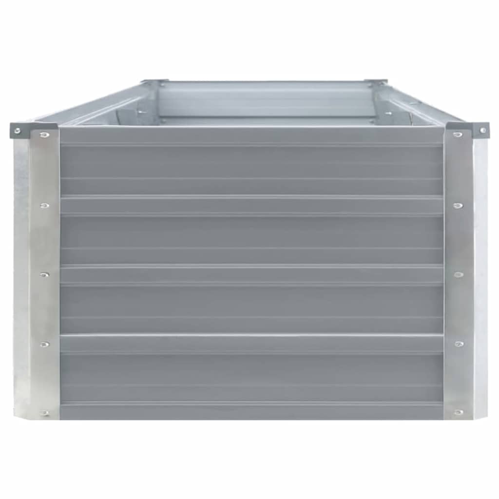 Arriate De Jardín De Acero Galvanizado Gris 320x40x45 Cm_3