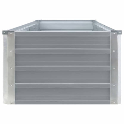 Arriate De Jardín De Acero Galvanizado Gris 320x40x45 Cm_3