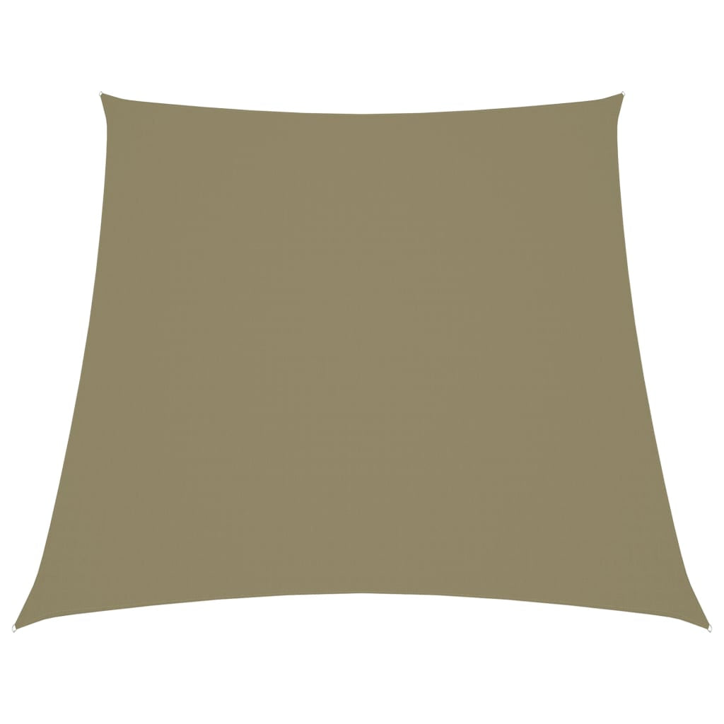 Vidaxl Toldo De Vela Trapezoidal Tela Oxford Beige 4/5x4 M_0