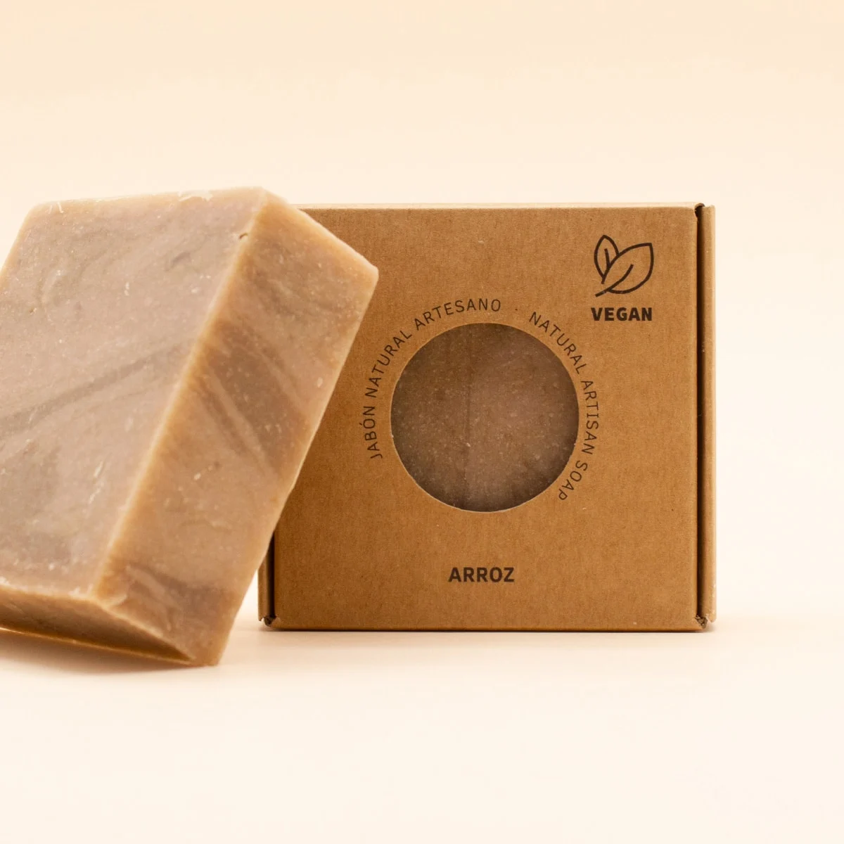 Jabón Natural Artesano de Arroz Labnatur 100 g | Hidrata y Suaviza | Piel Sensible | Vegano_2