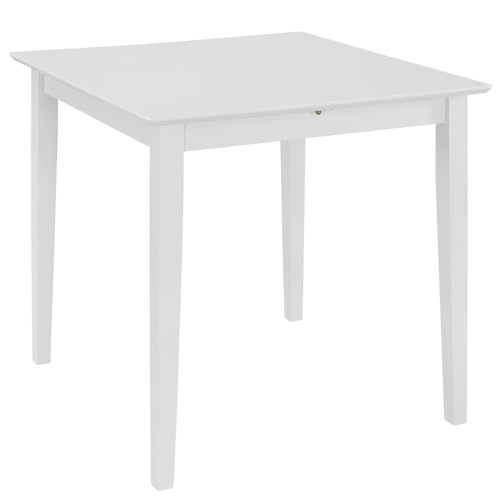 Mesa De Comedor Extensible Mdf Blanca (80-120)x80x74 Cm_1