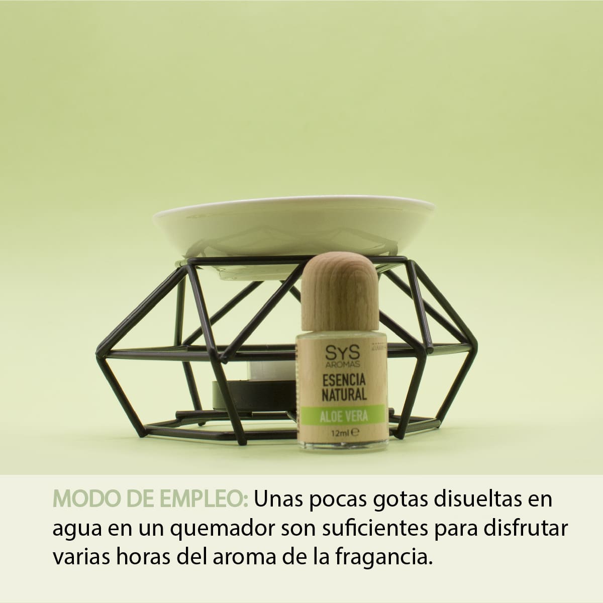 Esencia Natural Aloe Vera SYS Aromas 12 ml | Aroma Fresco y Herbal | Para Quemadores y Humidificadores_2