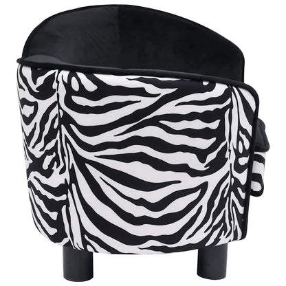 Vidaxl Sofá Para Perros Felpa Negro 68x38x38 Cm_3