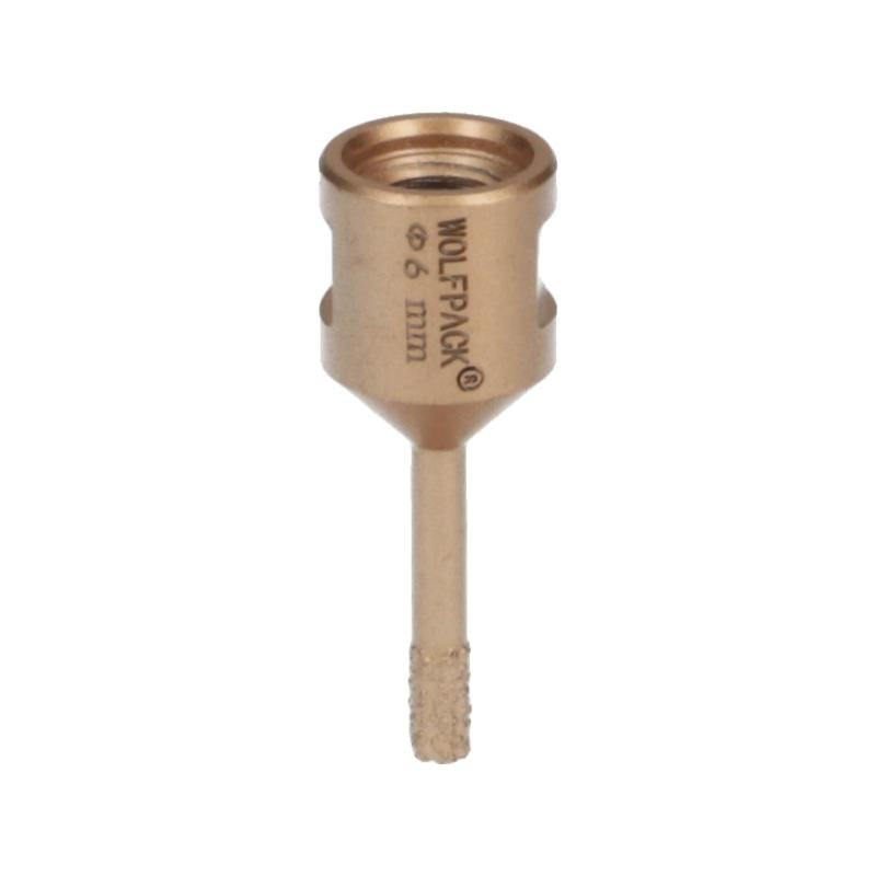 Corona Diamante Para Amoladora Ø 6 Mm. Conexión Rosca M14. Corte Seco_0