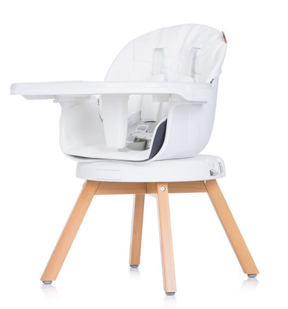 Trona Evolutiva 3 En 1 Con Patas De Madera Y Asiento De Polipiel Giratorio Rotto Ivory_3