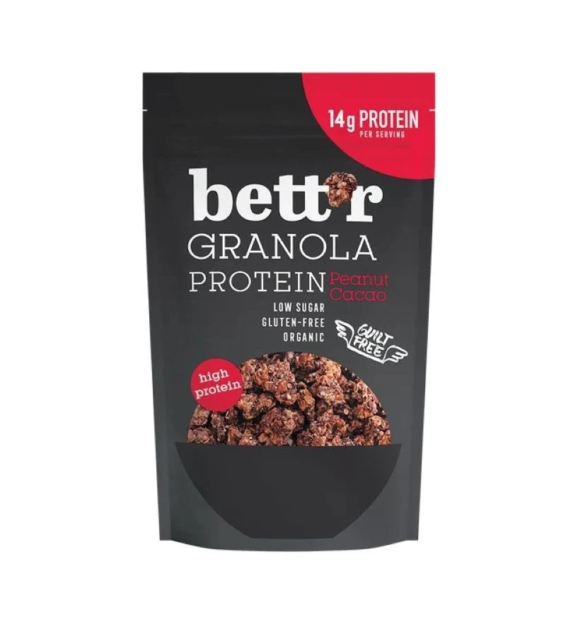 Granola Proteica Chocolate Y Cacahuete Bett’r 300g Bio_0
