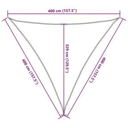 Vidaxl Toldo De Vela Verde Oscuro Hdpe 160 G/m² 4x4x4 M_2