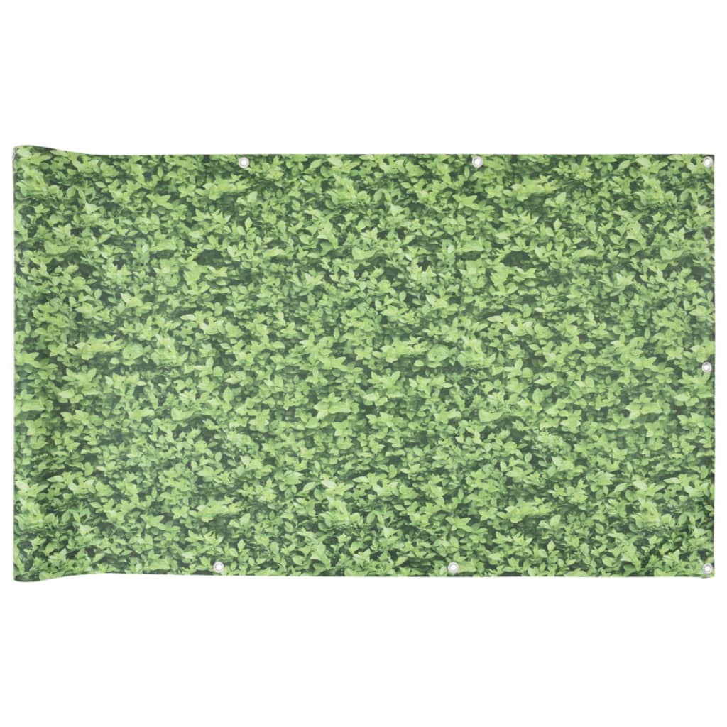 Pantalla De Privacidad De Balcón Pvc Plantas Verde 1000x75 Cm / Vetonek_4