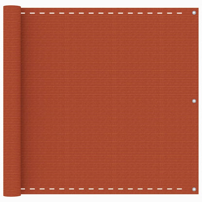 Vidaxl Toldo Para Balcón Hdpe Naranja 90x600 Cm_0