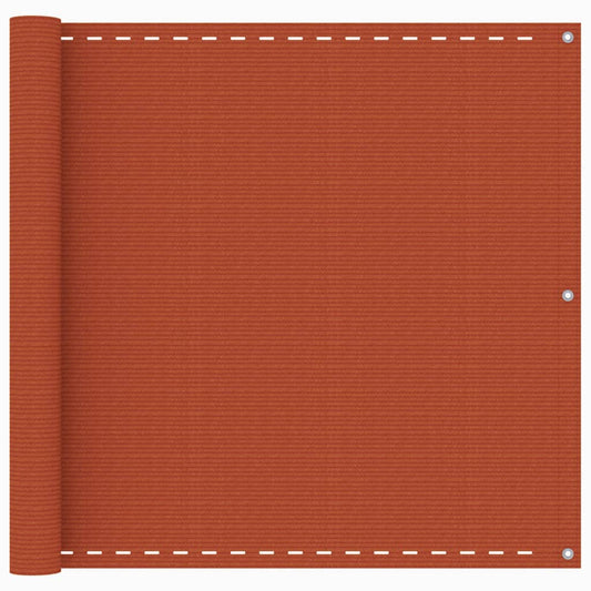 Vidaxl Toldo Para Balcón Hdpe Naranja 90x600 Cm_0