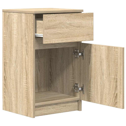 Mesilla De Noche Roble Sonoma 39x35x65 Cm Madera De Ingeniería_3