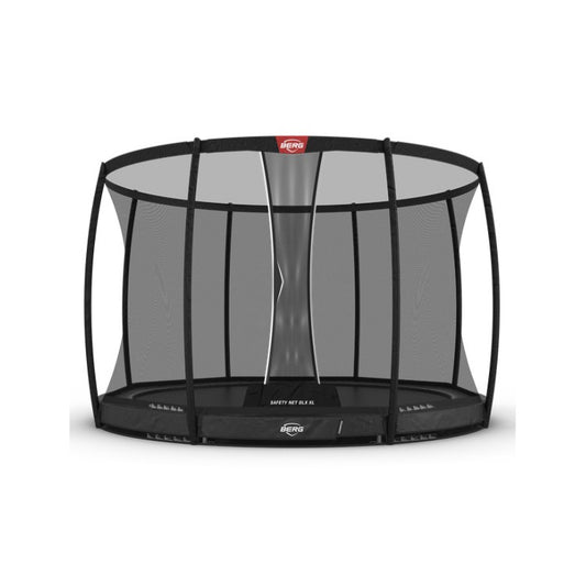 Cama Elastica Berg Inground Elite 430 + Red Deluxe Gris Standard Safety Net Deluxe Xl.