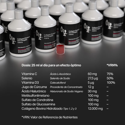 Colágeno líquido para articulaciones Avitz 12.000 mg Líquido 500 ml con Ácido Hialurónico, MSM y Condroitina_3