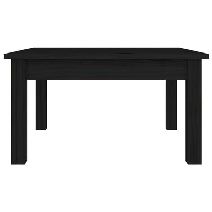 Mesa De Centro De Madera Maciza De Pino Negro 55x55x30 Cm_2