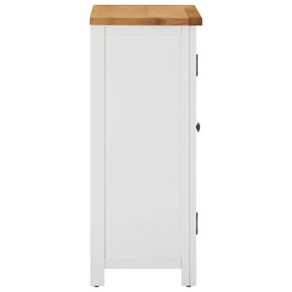 Aparador De Madera De Roble Maciza 45x32x85 Cm_3