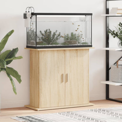Vidaxl Soporte Para Acuario De Roble Sonoma 81x36x73 Cm De Madera De Ingeniería_1