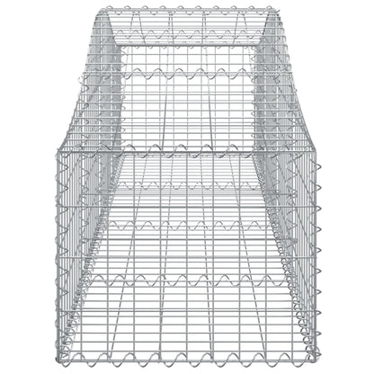 Cestas De Gaviones 12 Uds Forma De Arco Hierro 200x50x40/60 Cm_4