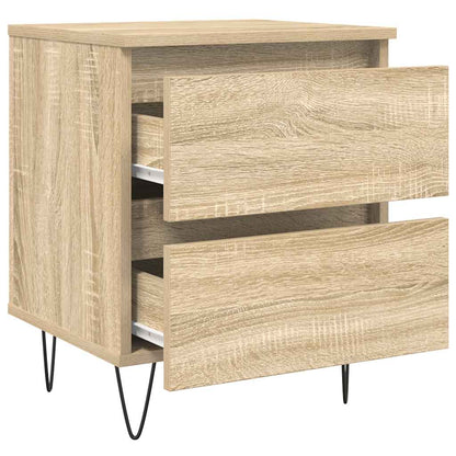 Mesitas Noche 2 Uds Madera Ingeniería Roble Sonoma 40x35x50 Cm_4