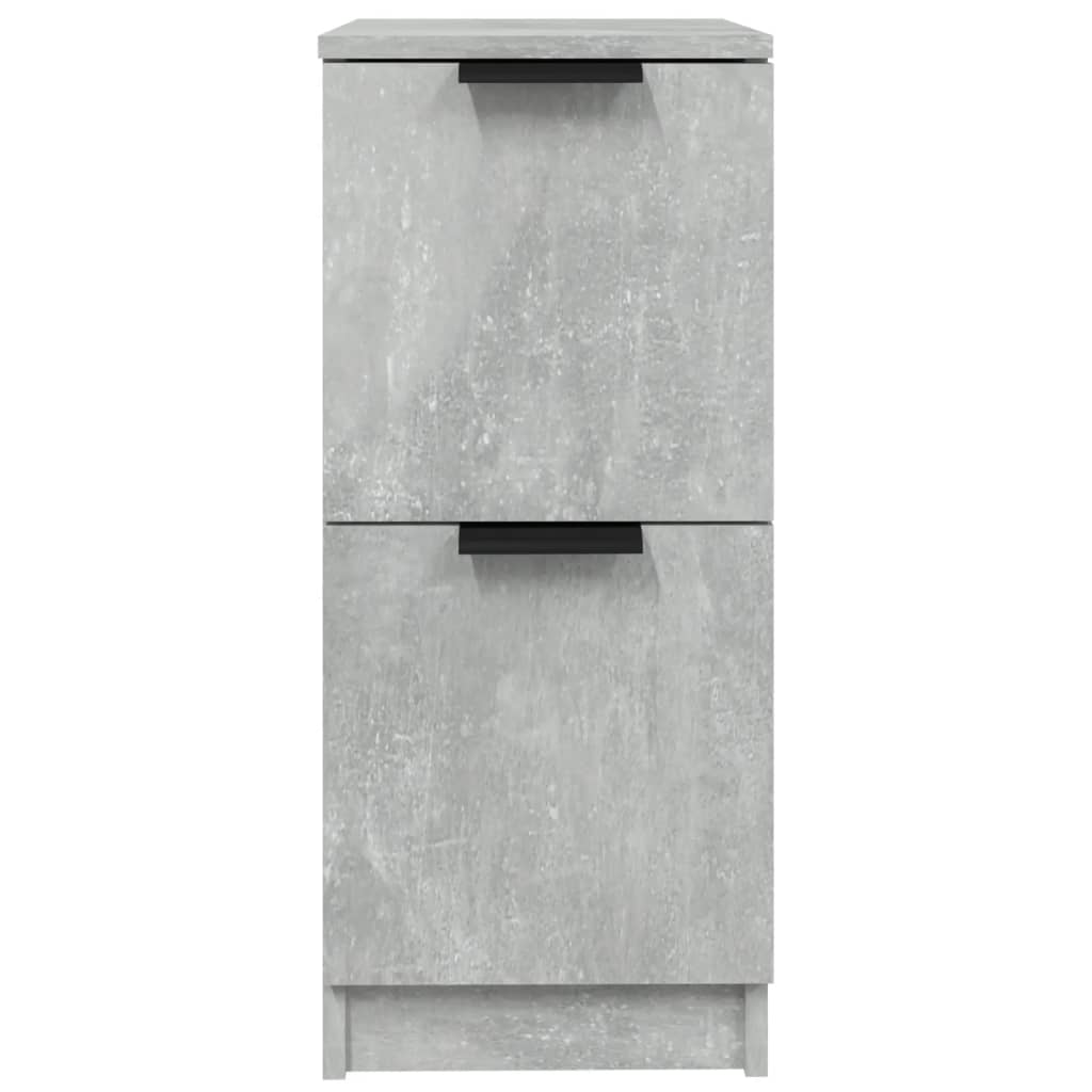 Aparadores 2 Uds Madera Contrachapada Gris Hormigón 30x30x70 Cm / Vetonek_0
