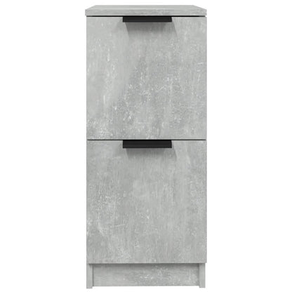 Aparadores 2 Uds Madera Contrachapada Gris Hormigón 30x30x70 Cm / Vetonek_0