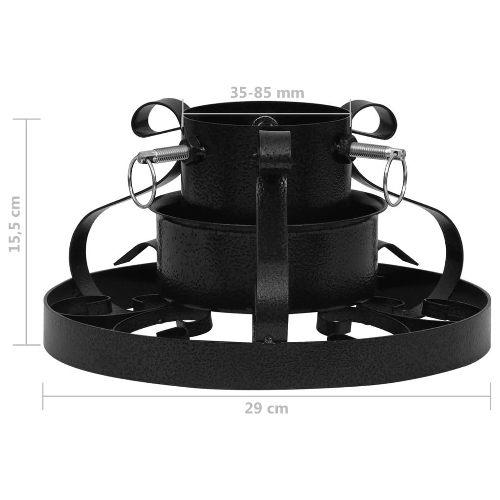 Vidaxl Soporte Para Árbol De Navidad Negro 29x29x15,5 Cm_2