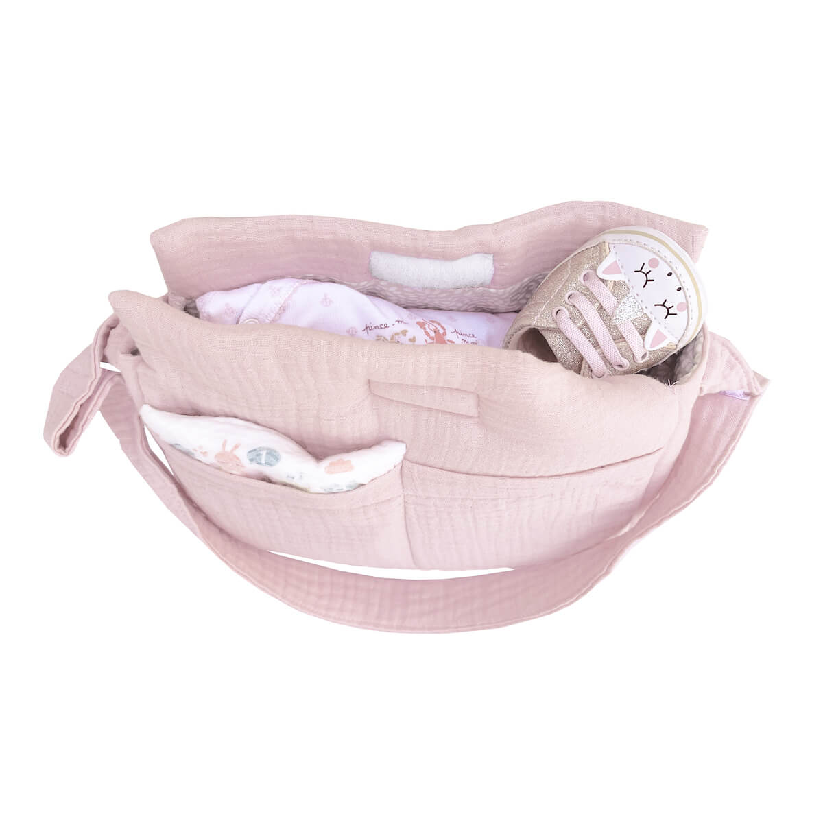 Bolso Cambiador Muñeca Bobble Rosa_1