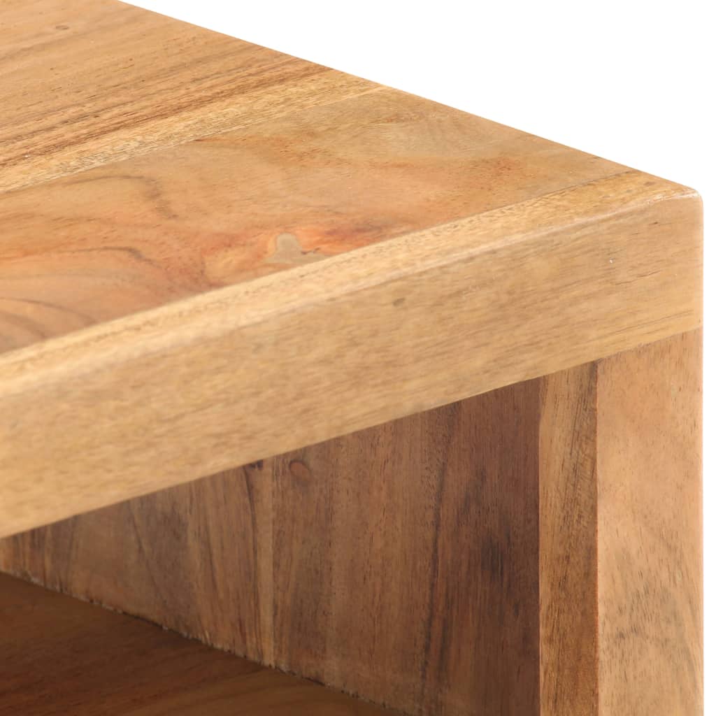 Mesa De Centro De Madera Maciza De Acacia 90x45x40cm_3