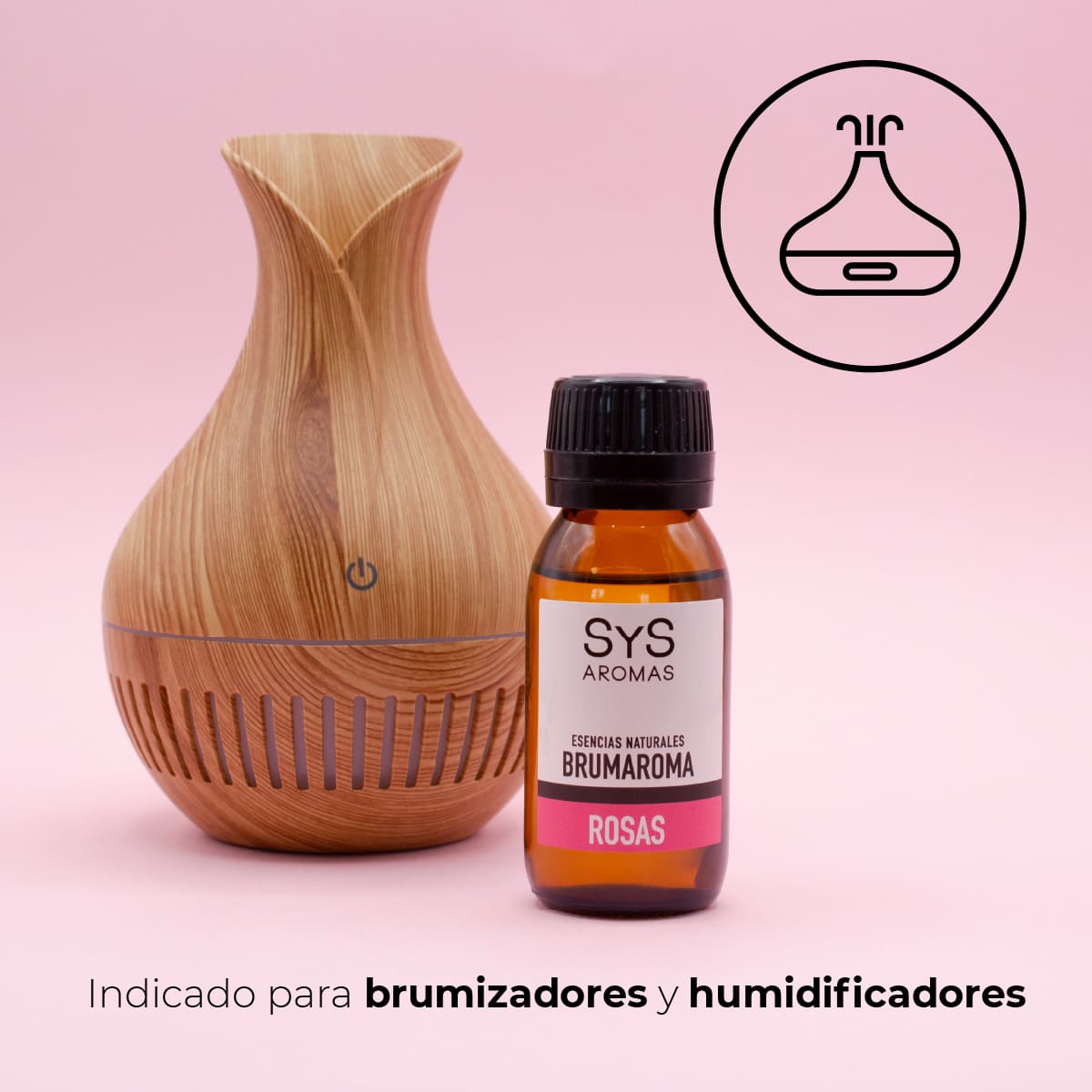 Esencia Hidrosoluble Rosas SYS Aromas 50 ml | Aroma Floral y Delicado | Para Humidificadores y Difusores_2