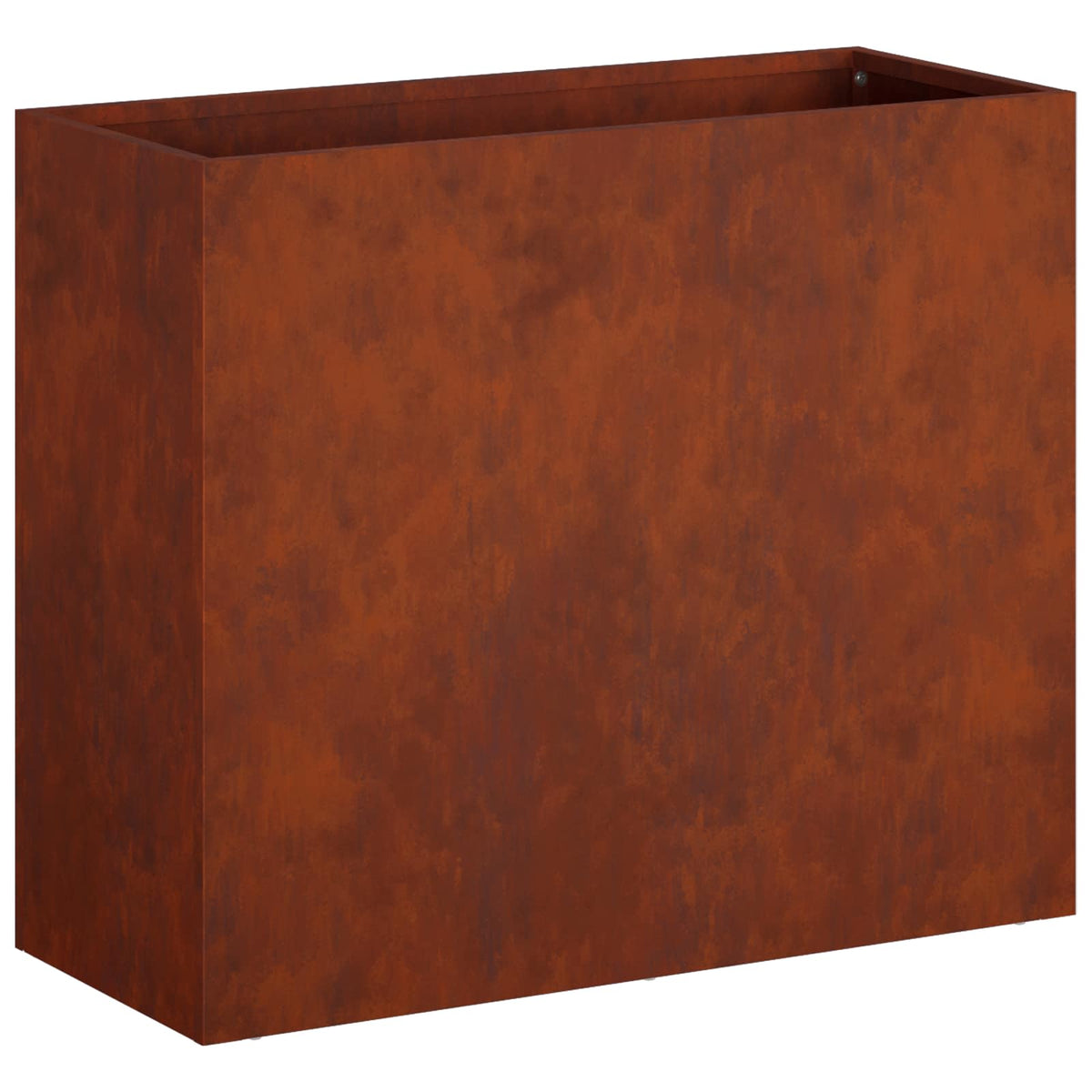 Macetero De Jardín 2 Uds. Oxidado 50 X 20 X 40 Cm Acero Oxidado_2