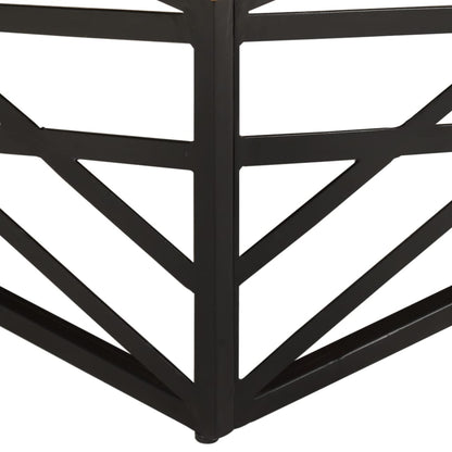 Mesa De Centro De Madera Maciza Reciclada 68x68x35 Cm_4