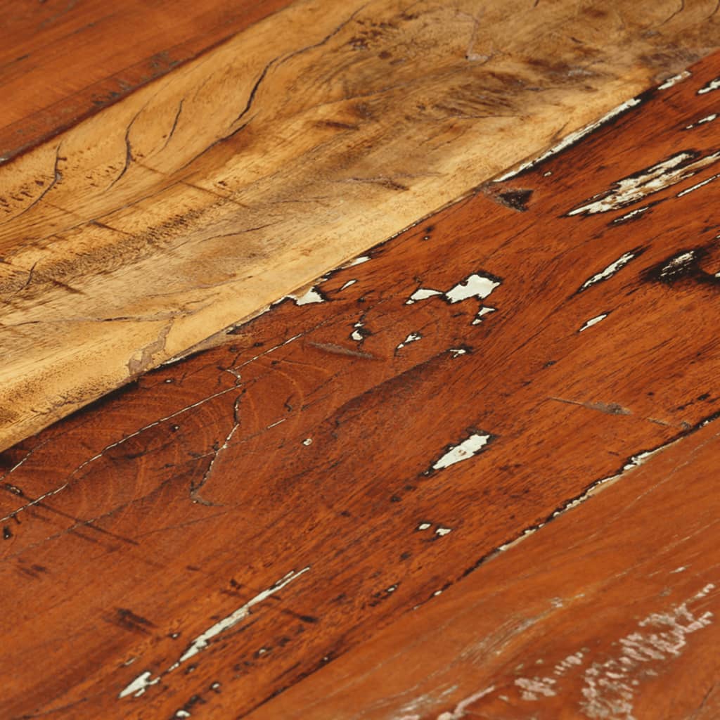 Mesa De Centro De Madera Maciza Reciclada Ø68 Cm_4