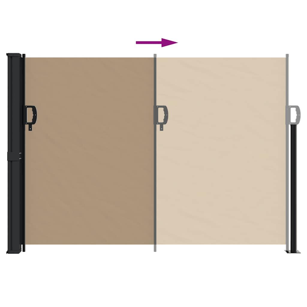 Vidaxl Toldo Lateral Retráctil Gris Taupe 140x600 Cm_4